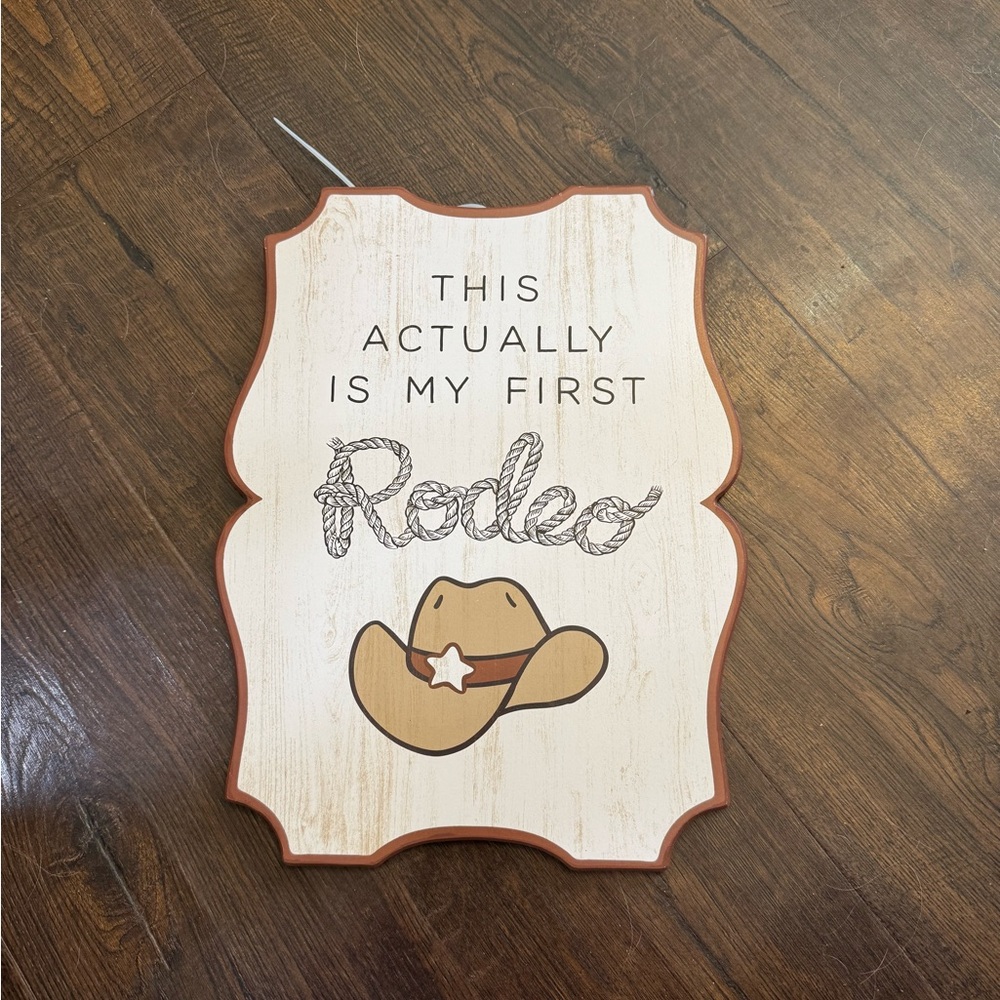 Western Wall Plaque with Cowboy Hat Design bay boy nursery